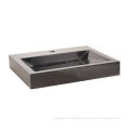 black marble vessel sink